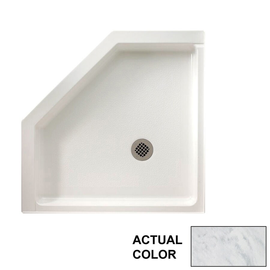 Swanstone Tundra Solid Surface Shower Base (Common 36 in W x 36 in L; Actual 36.1875 in W x 36.1875 in L)
