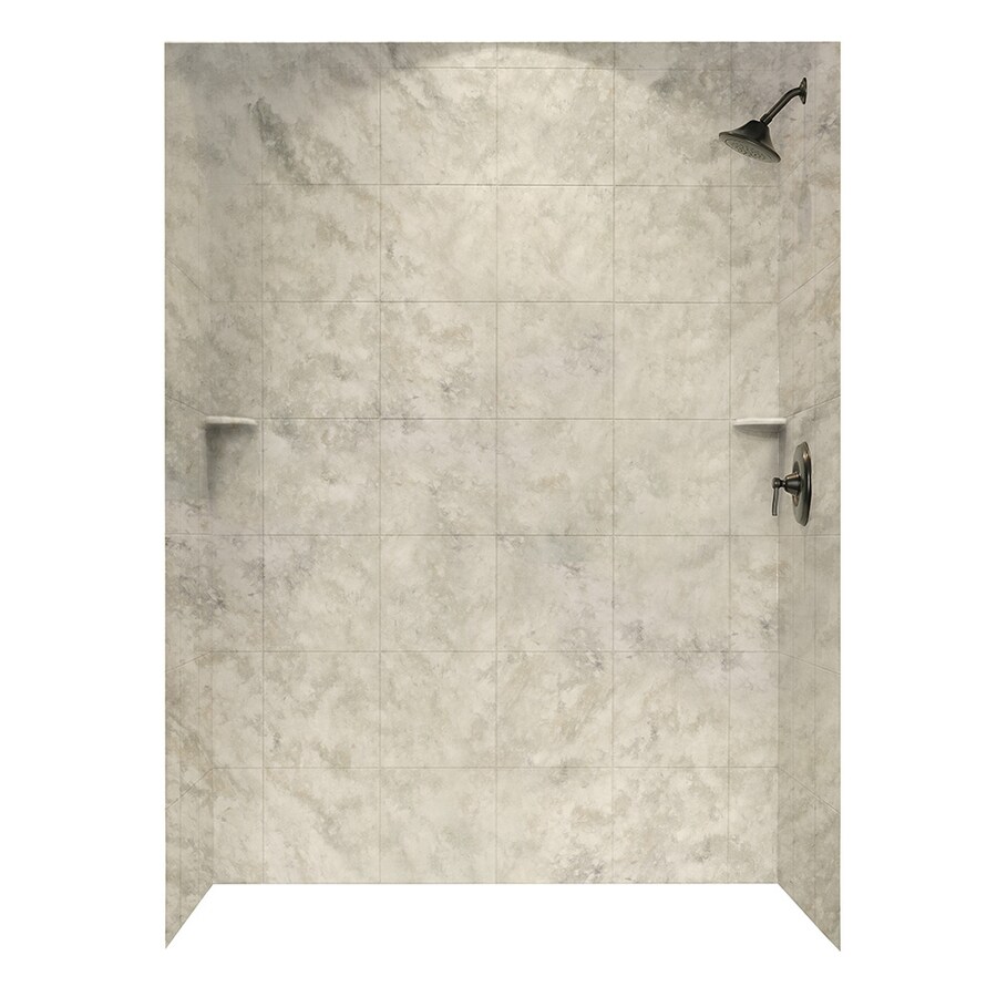 Swanstone 963662 SQ TILE KIT MTN HAZE in the Shower Wall Surrounds