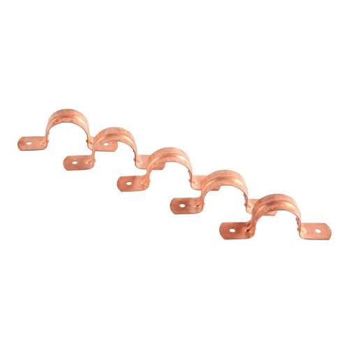 HoldRite 5-Pack 3/4-in to 3/4-in dia Copper 2-hole Pipe Strap at Lowes.com