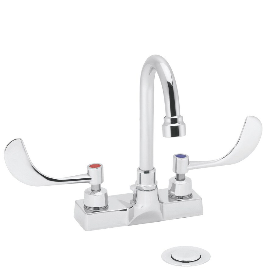 Speakman Commander Polished Chrome 4-in centerset 2-handle Bathroom ...