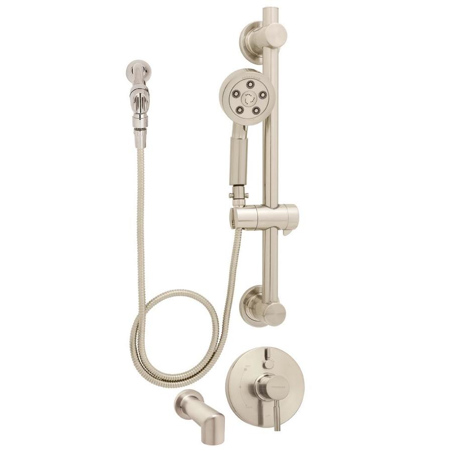 Speakman Neo Brushed Nickel 1-Handle Bathtub and Shower Faucet with Valve