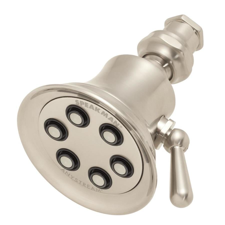 Speakman Signature Brass Brushed Nickel 3-Spray Shower Head at Lowes.com