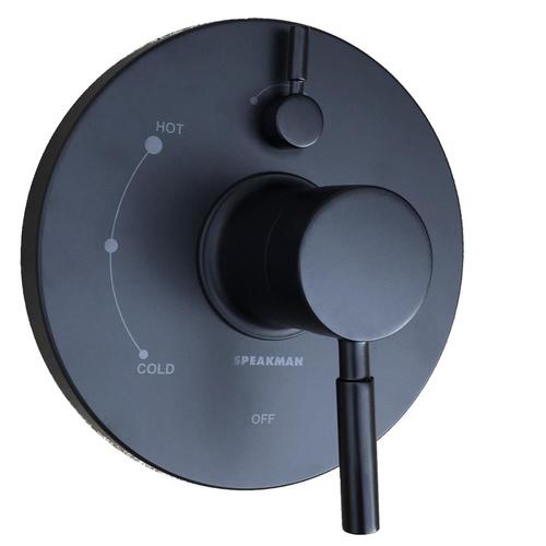 Speakman Neo Matte Black 1Handle Bathtub and Shower Faucet at