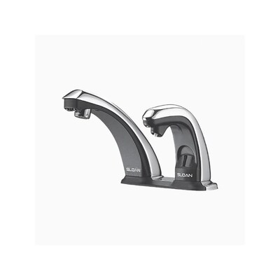 Sloan Polished Chrome Touchless 2 Hole Bathroom Sink Faucet At