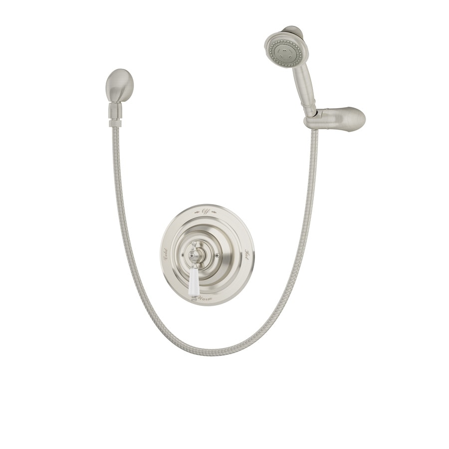Symmons 4403-STN Carrington Satin Nickel 1-Handle Commercial Shower Faucet with Valve