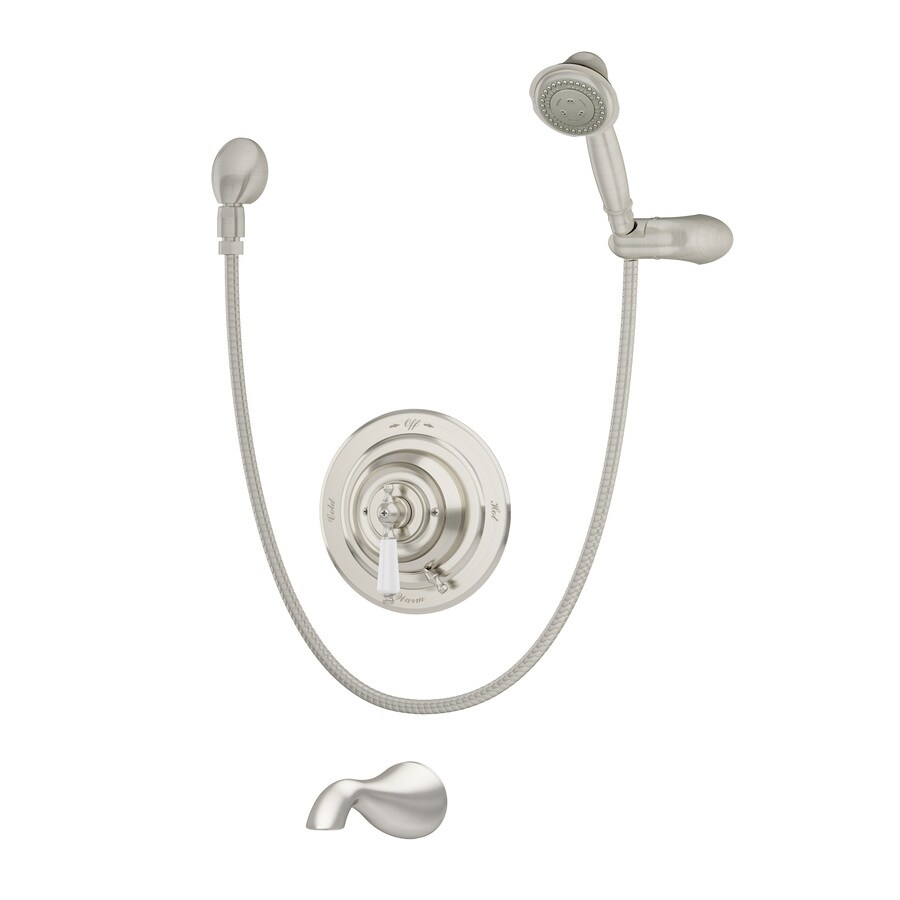 Symmons Carrington Satin Nickel 1-Handle Commercial Bathtub And Shower ...