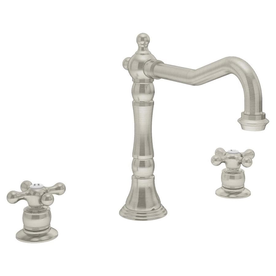 Symmons Carrington Satin Nickel 2 Handle Deck Mount High Arc Symmons Carrington Satin Nickel 2 Handle Deck Mount High Arc Commercial Kitchen Faucet