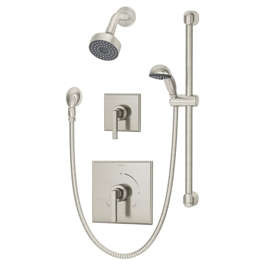 Symmons Duro Satin Nickel 2Handle Commercial Shower Faucet with Valve