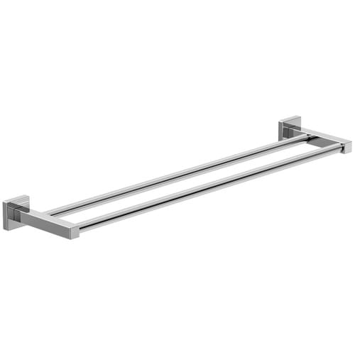 Symmons Duro 18-in Polished Chrome Wall Mount Double Towel Bar in the ...