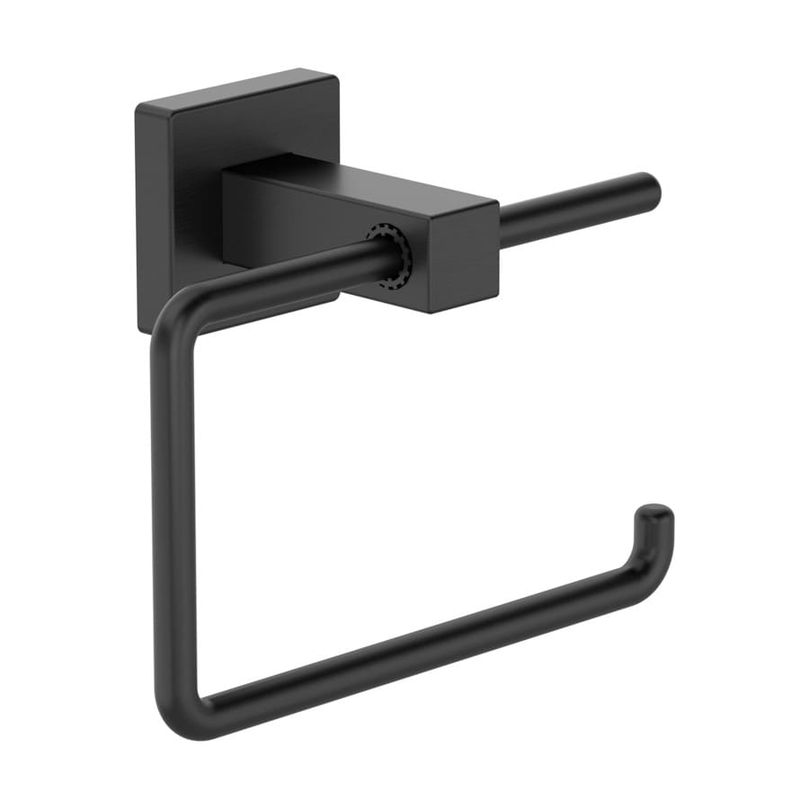 Symmons Duro Matte Black Wall Mount Single Post Toilet Paper Holder at ...