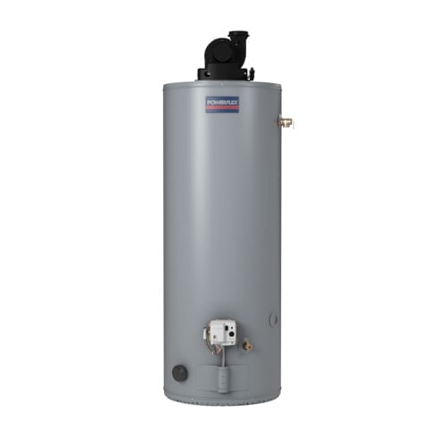 POWERFLEX 50-Gallon 6-Year Short Natural Gas Water Heater in the Gas ...