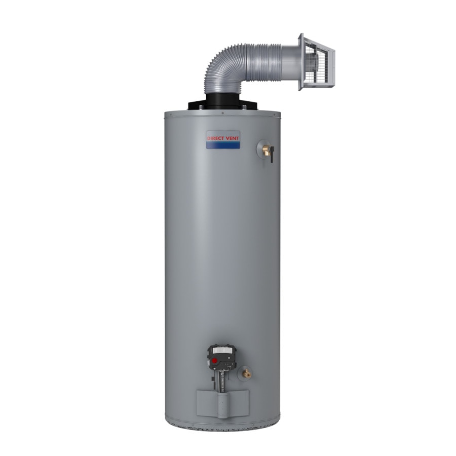 Shop Direct Vent 50-Gallon 6-Year Tall Liquid Propane Water Heater at