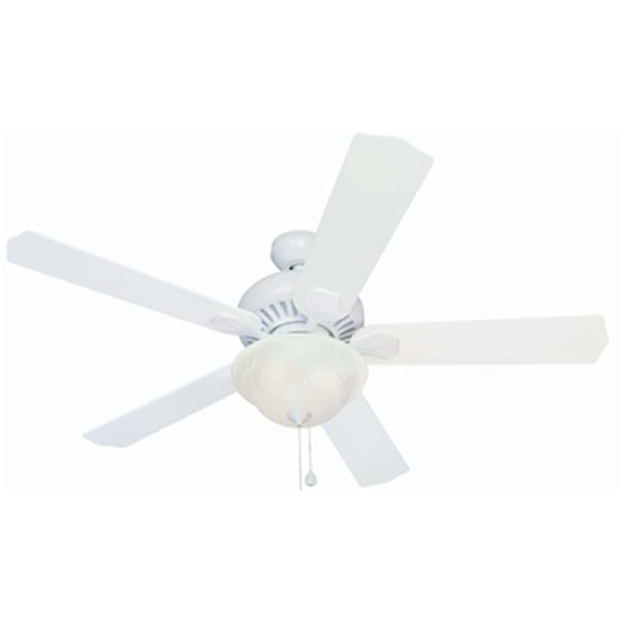 Crosswinds 52 In White Indoor Ceiling Fan With Light Kit And Remote 5 Blade