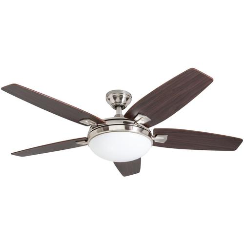 Harbor Breeze Northumberland 48 In Brushed Nickel Indoor Ceiling Fan With Light Kit And Remote 5 Blade At Lowes Com