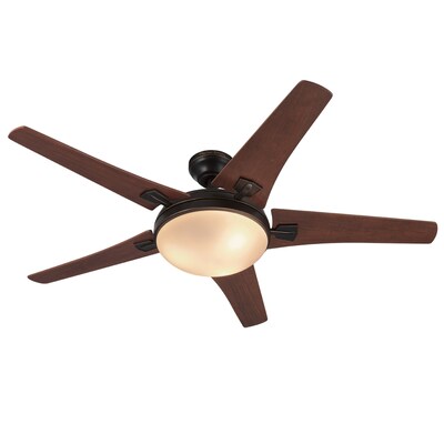 Gracy Creek 48 In Oil Rubbed Bronze Indoor Ceiling Fan With Light Kit And Remote 5 Blade