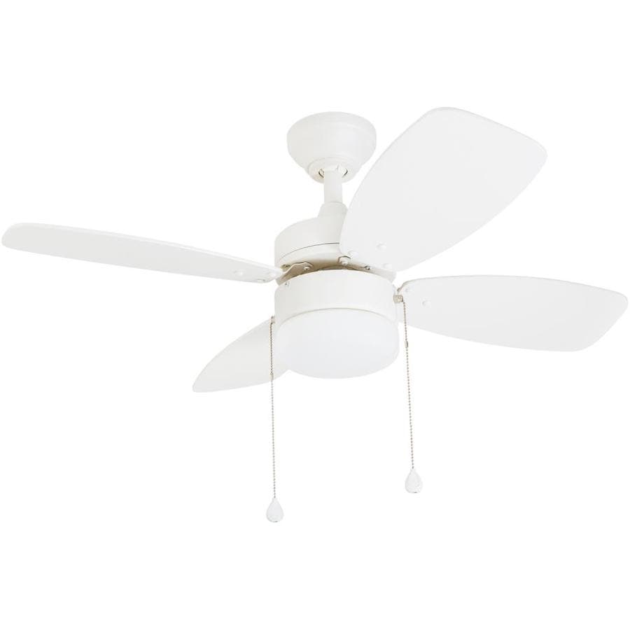 Harbor Breeze Riverview 36 In White Indoor Ceiling Fan With Light