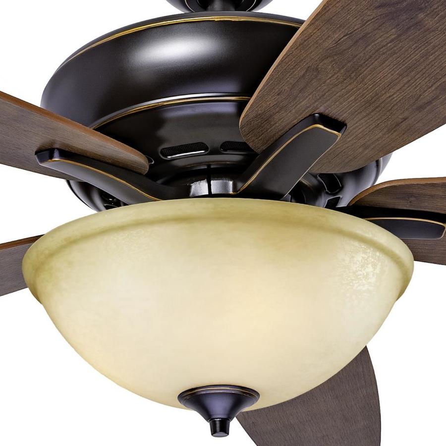 Harbor Breeze Aberly Cove 60-in Bronze Indoor Ceiling Fan with Light ...