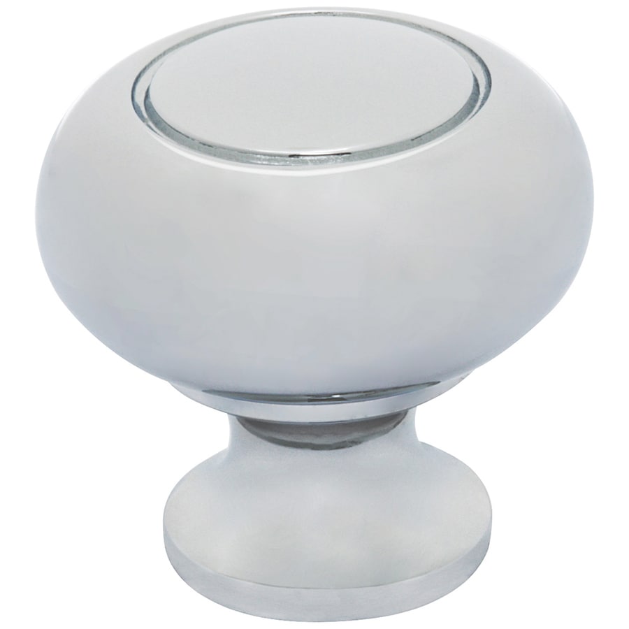 allen + roth 1-1/4-in Polished chrome Round Contemporary Cabinet Knob