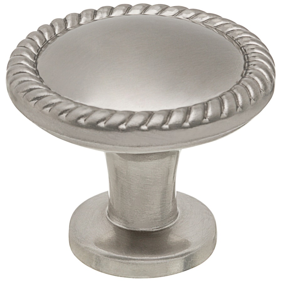 Style Selections Satin Nickel Round Transitional Knob at