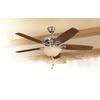 Harbor Breeze Coastal Creek 52-in Brushed Nickel LED Indoor Ceiling Fan ...