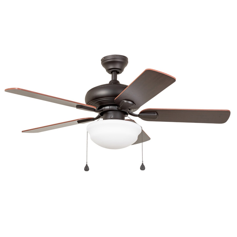 Caratuk River 42 In Oil Rubbed Bronze Led Indoor Ceiling Fan With Light Kit 5 Blade