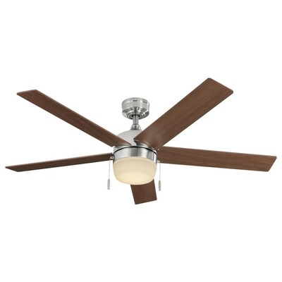 Harbor Breeze Newbern 52 In Brushed Nickel Indoor Ceiling Fan With