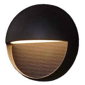 Portfolio Wall Lantern 6-in H Black LED Outdoor Wall Light