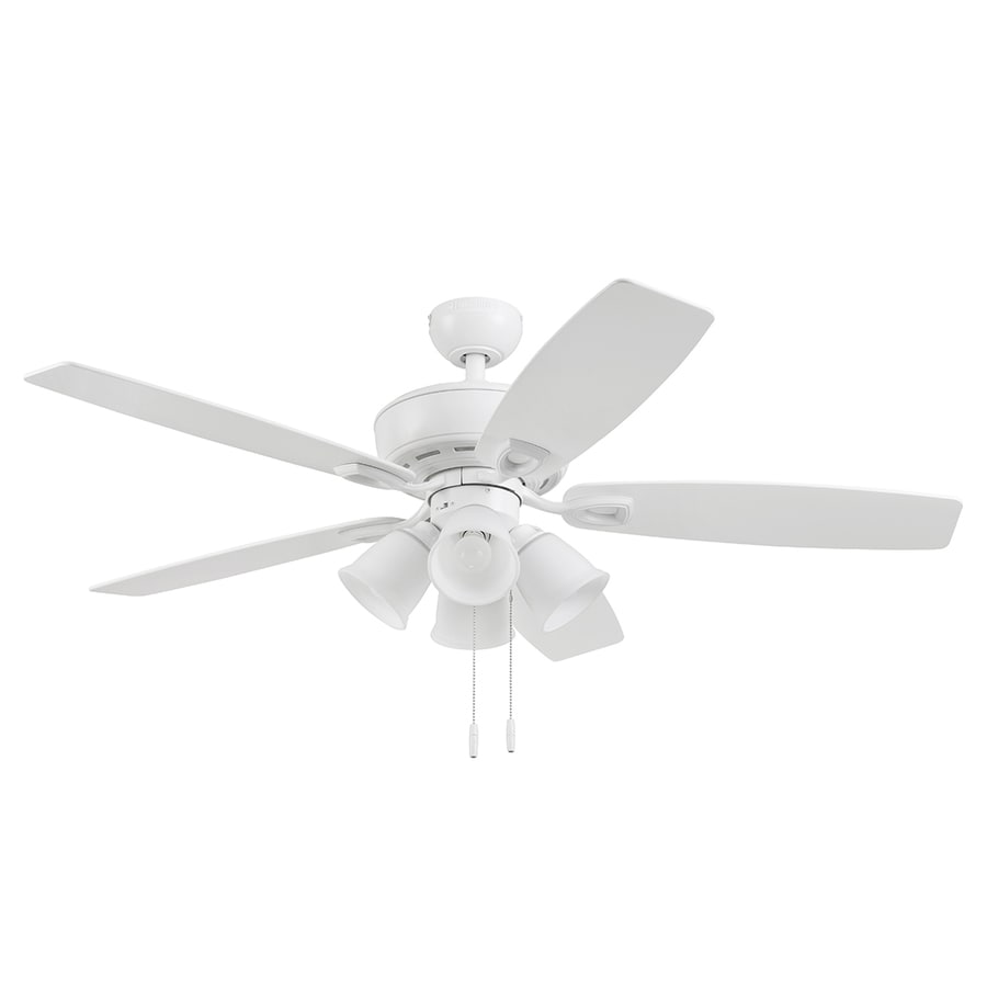 Harbor Breeze Notus 52 In White Led Indoor Ceiling Fan With Light