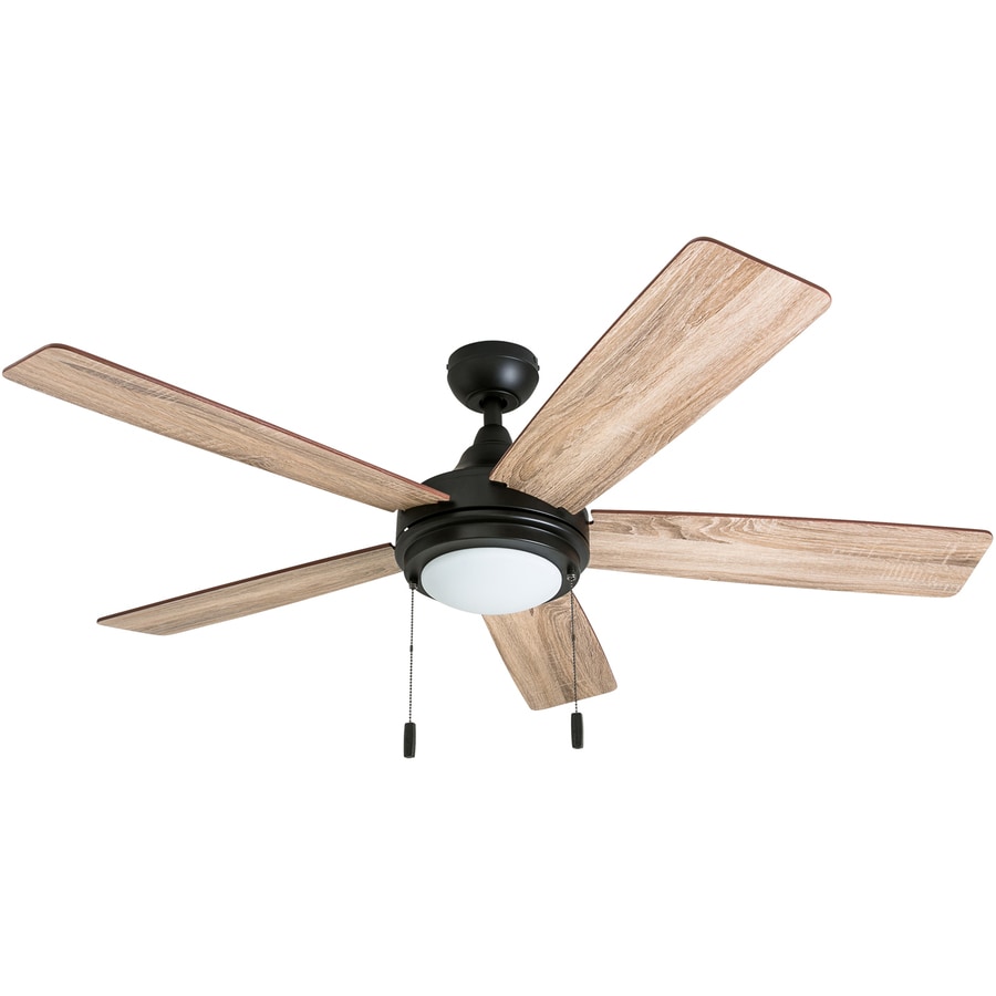 Ventnor 52 In Antique Bronze Led Indoor Ceiling Fan With Light Kit 5 Blade