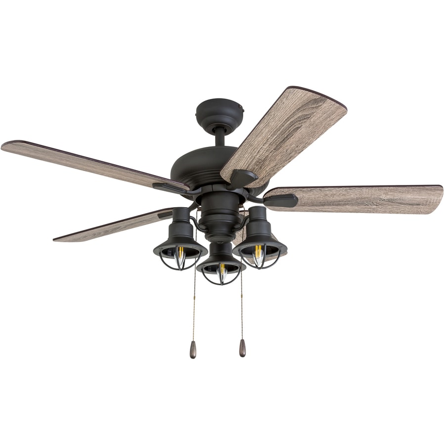 Palm Coast Kolby 42 In Antique Bronze Led Indoor Ceiling Fan With