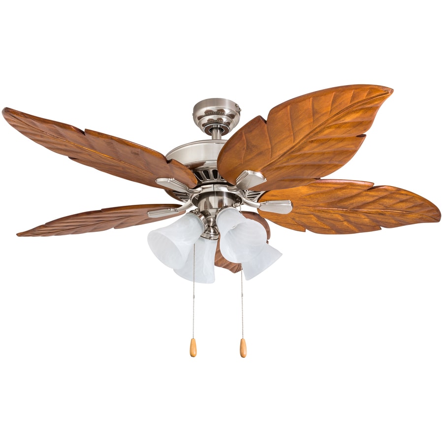 Palm Coast Watercolor Inn 52 In Brushed Nickel Indoor Ceiling Fan