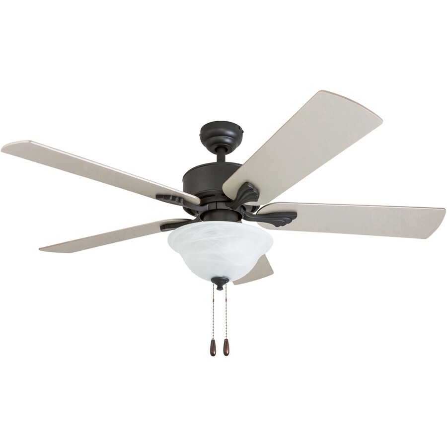 Graceland 52 In Antique Bronze Led Indoor Ceiling Fan With Light Kit And Remote 5 Blade