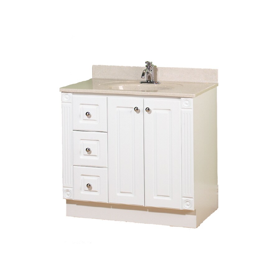 Magick Woods 36" White Premiere Traditional Bath Vanity at