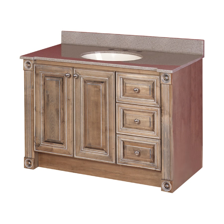 Magick Woods 42 Rustic Glazed Duchess Traditional Bath Vanity At 