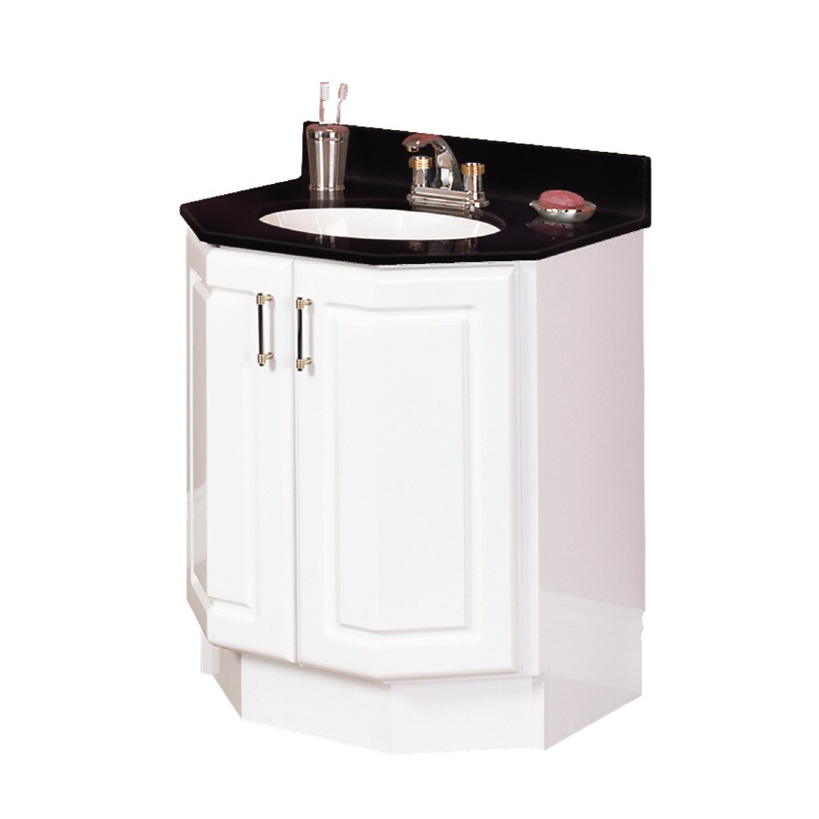 Magick Woods 27in W x 22in D Royal Plus Black Cultured Marble Single