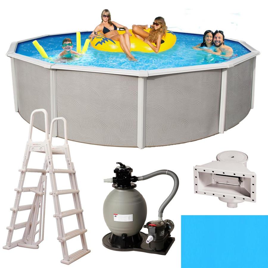 Creatice 24Ft Above Ground Swimming Pool with Simple Decor