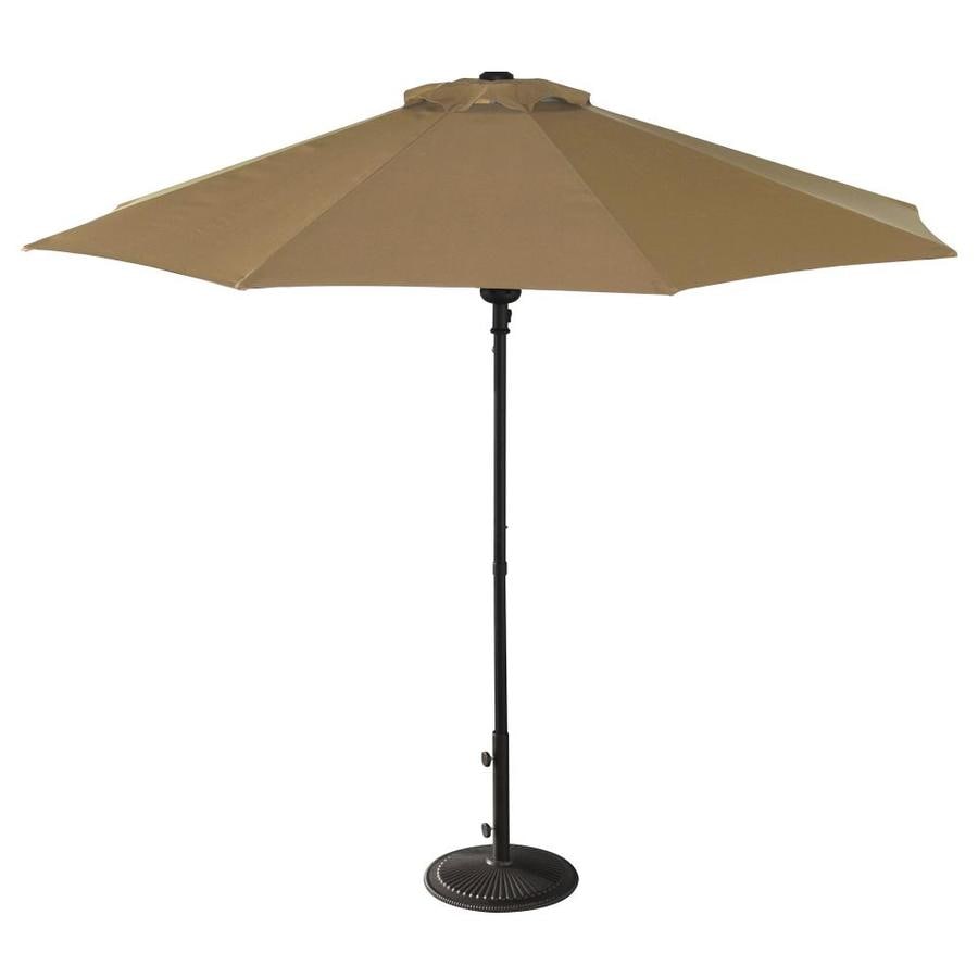 Island Umbrella 9-ft Stone No-tilt Market Patio Umbrella in the Patio