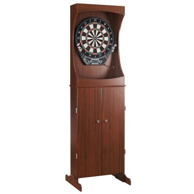 Hathaway Outlaw 24 In Brown Composite Dartboard Cabinet Wit At