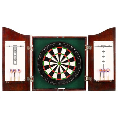 Hathaway Centerpoint 25 5 In Black Composite Dartboard Cabi At