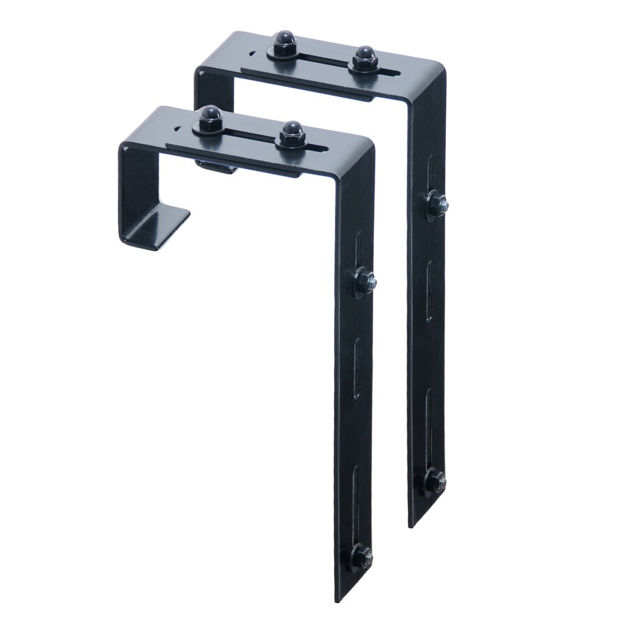 shop mayne 2-pack 5.75-in steel window box brackets at