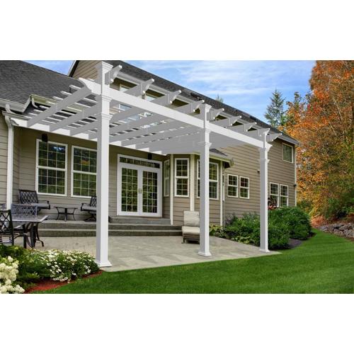 New England  Arbors 16 ft W x 12 ft L x 8 ft 10 in White 