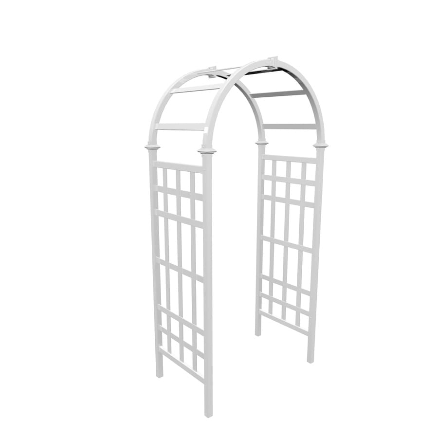 Vita 3.25-ft W X 6.75-ft H White Garden Arbor In The Garden Arbors ...