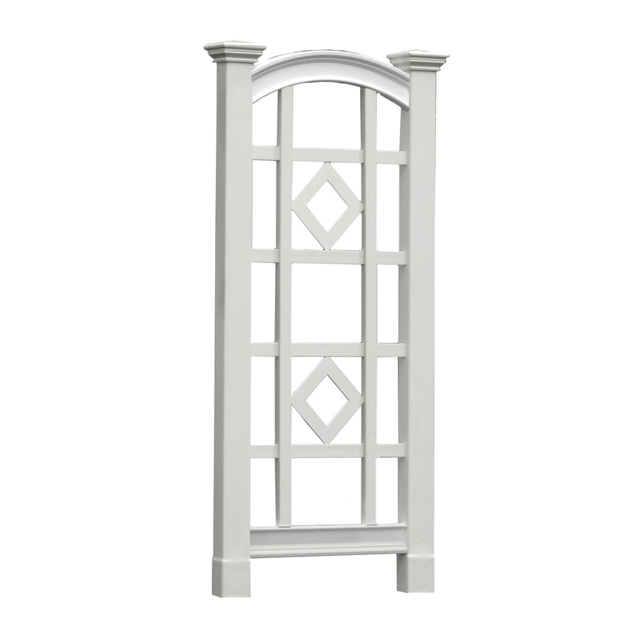 New England Arbors The Milan Trellis 27 In W X 60 In H White Vinyl