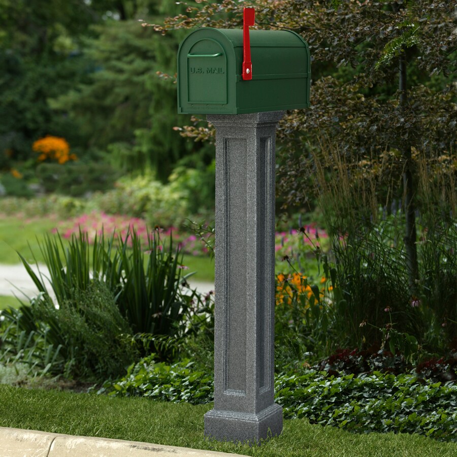 Mayne Bradford 4 x 4 Granite Polymer Mailbox Post in the Mailbox Posts ...