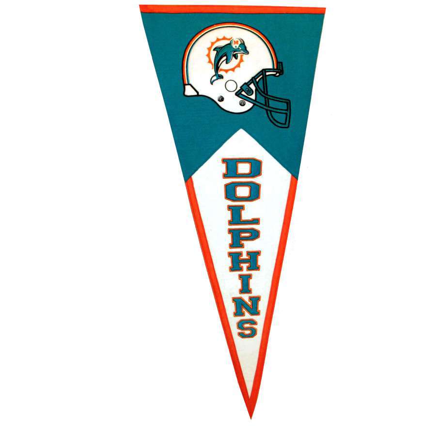 Miami Dolphins Felt Flag Pennant