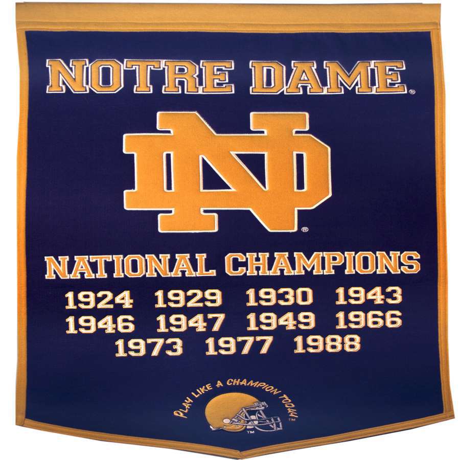 Winning Streak Notre Dame Fighting Irish Banner at Lowes.com