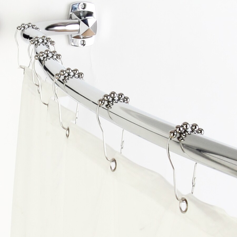 Elegant Home Fashions RH20001 Elegant to 72-in Chrome Shower Curtain Rod