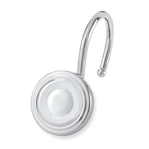 Elegant Home Fashions 12Pack Cirlce Chrome Single Shower Hooks in the