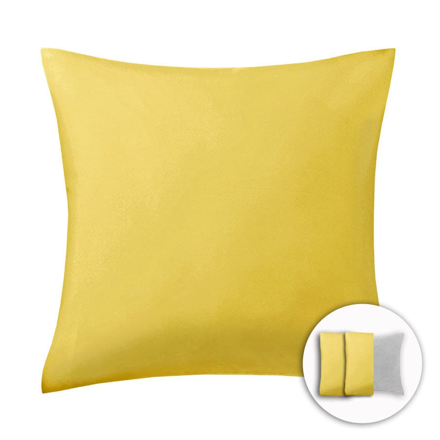 solid yellow pillows