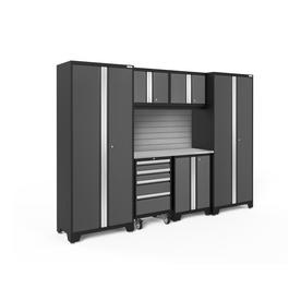 NewAge Products Bold 3.0 108.0 W x 77.25 H Charcoal Gray Steel Garage Storage System